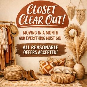 Closet Clear out!!